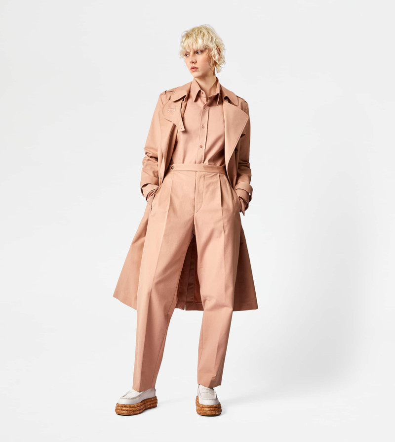Tod's SHIRT IN STRETCH COTTON - BEIGE outlook