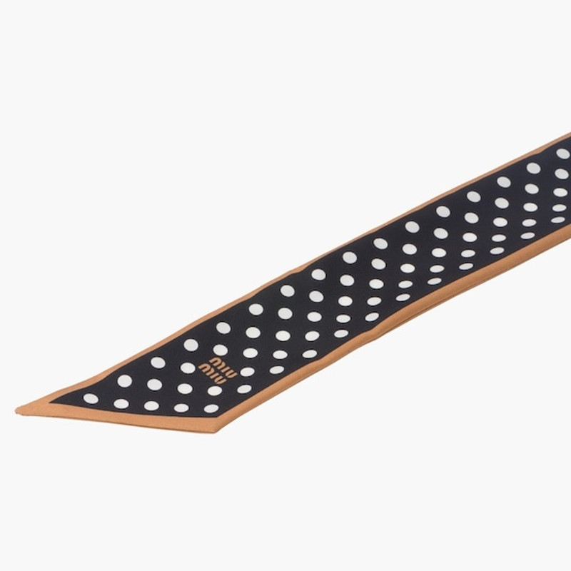 Printed twill scarf 6