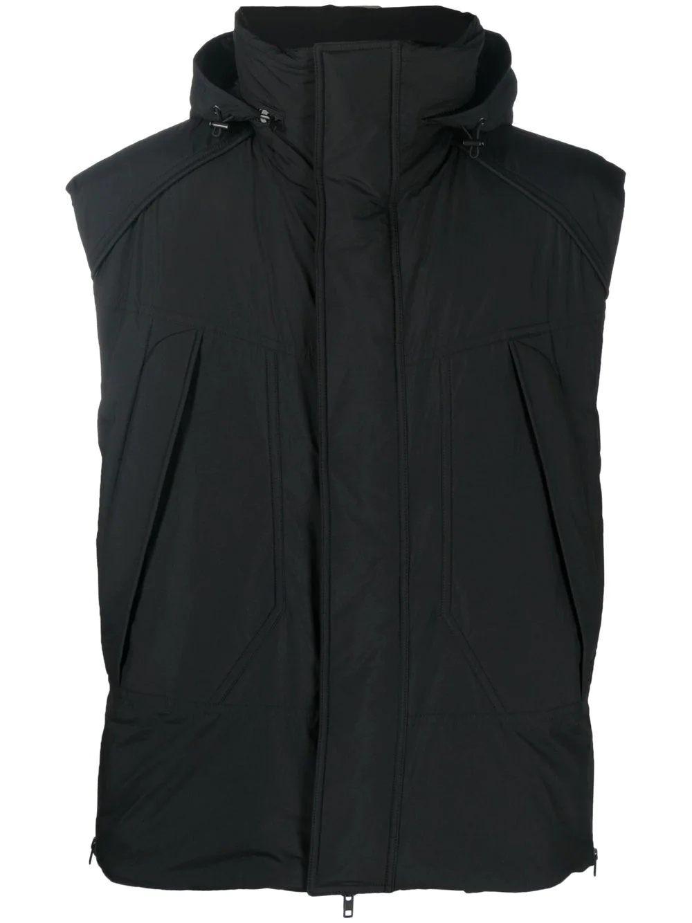 padded high-neck gilet - 1