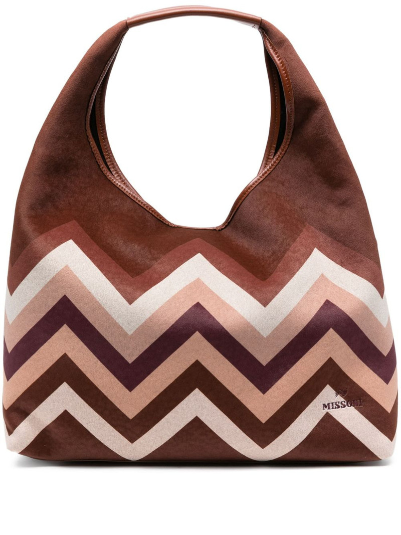 chevron-pattern shoulder bag 1