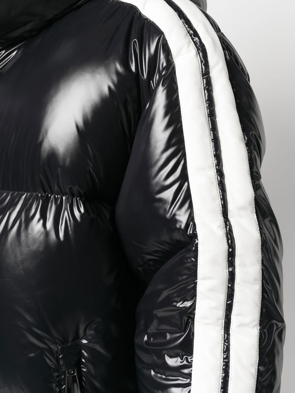 Puff Track striped down-filled jacket - 5