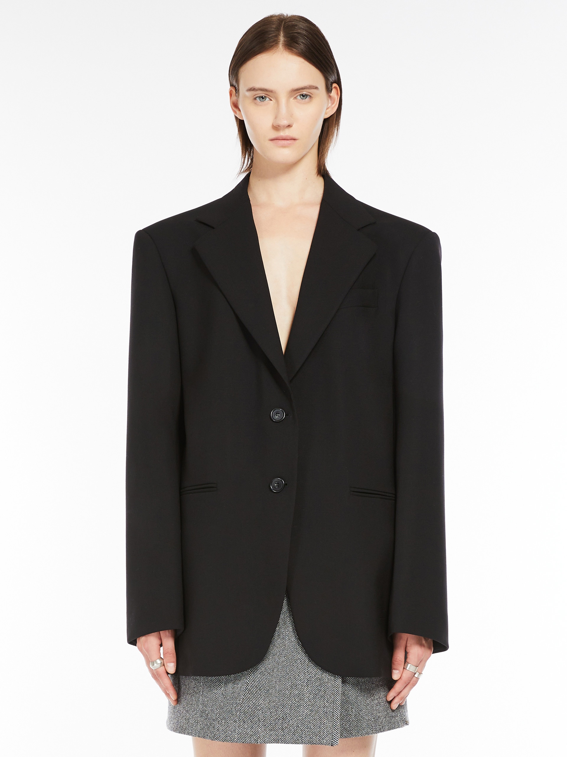 BAFFO Oversized stretch wool blazer - 3