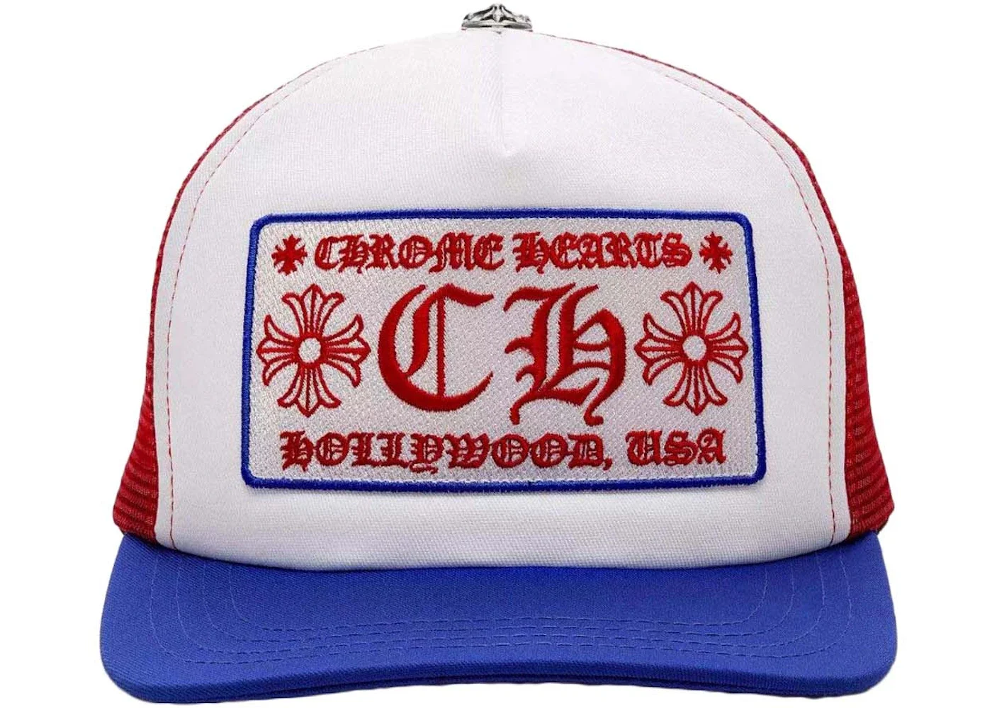 Chrome Hearts Trucker Hat Blue/Red/White - 1