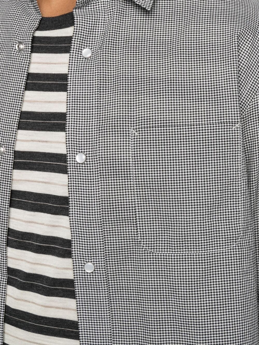 checked button-up shirt - 5