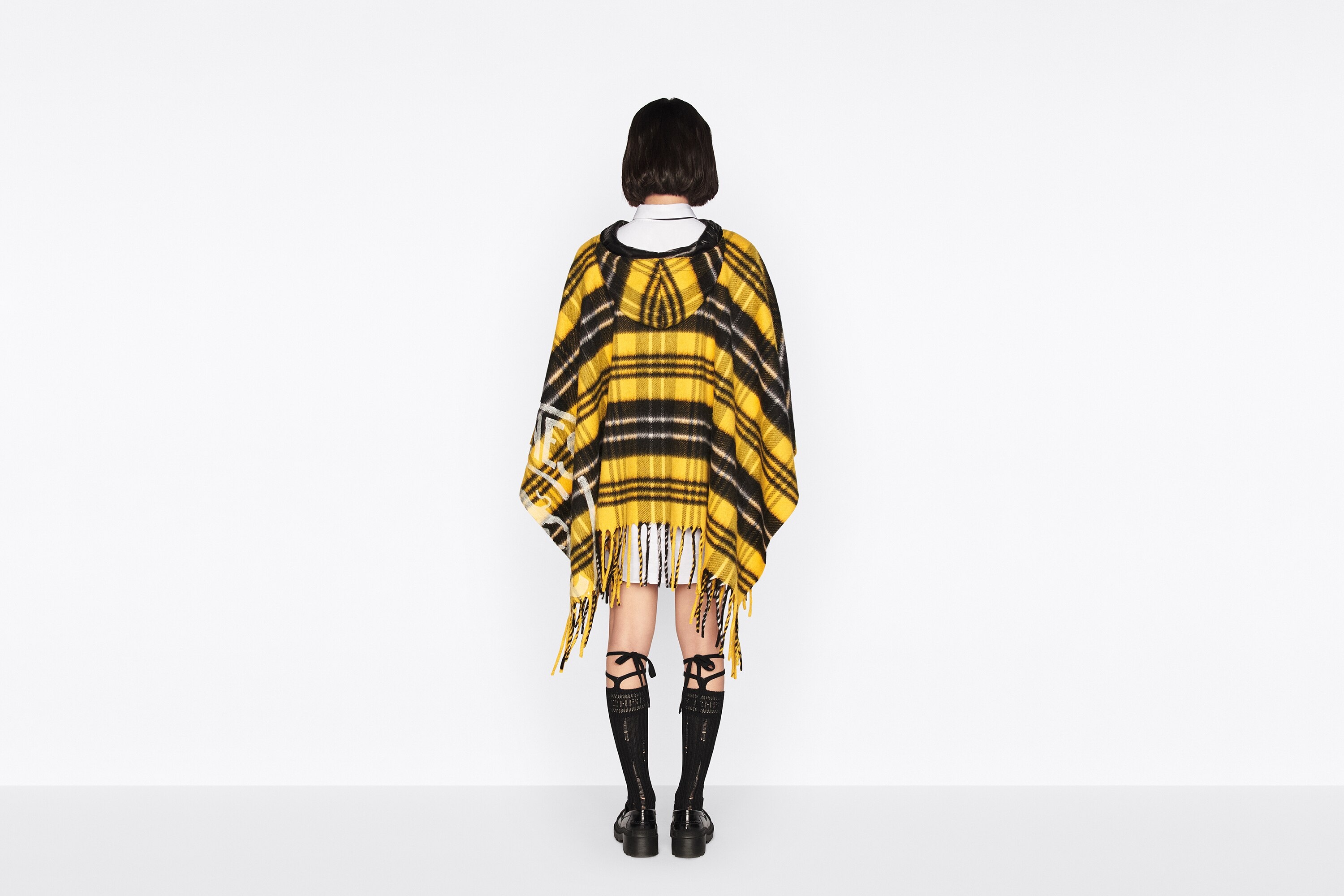 Hooded Fringed Poncho - 6