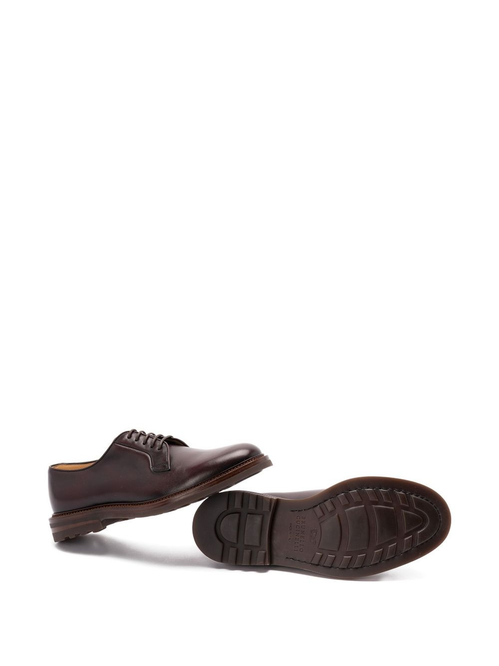 leather lace-up shoes - 4