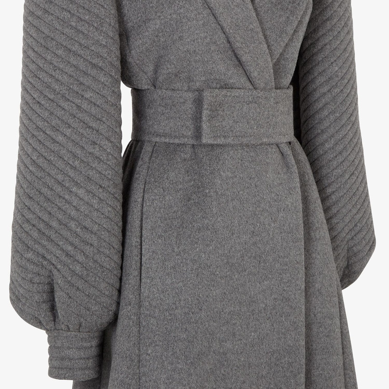 Gray double-sided cashmere coat 3