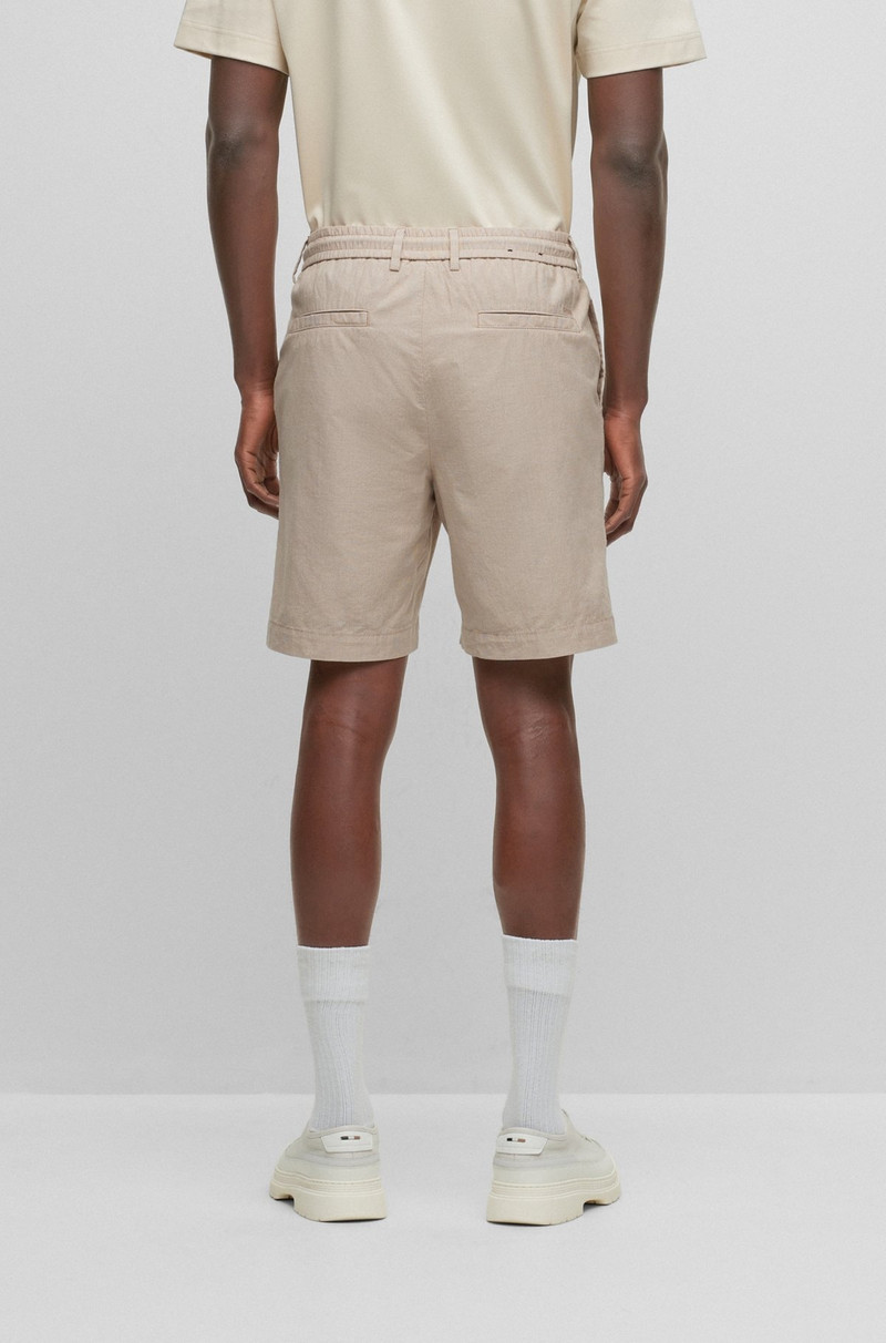 SLIM-FIT SHORTS IN COTTON-BLEND POPLIN 4
