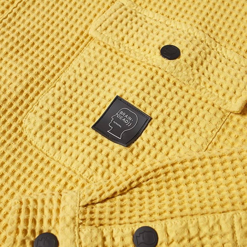 Brain Dead Waffle Snap Front Overshirt 3