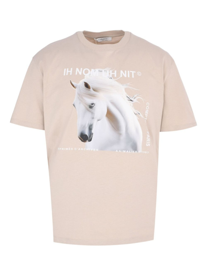 horse-print T-shirt 1