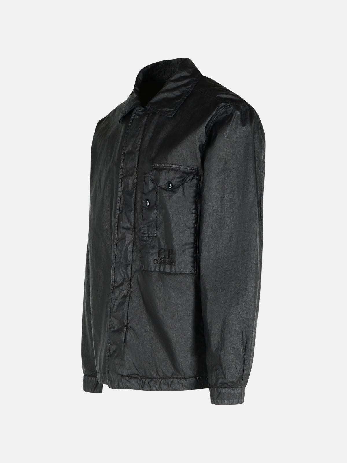 BLACK LINEN SHIRT - 2