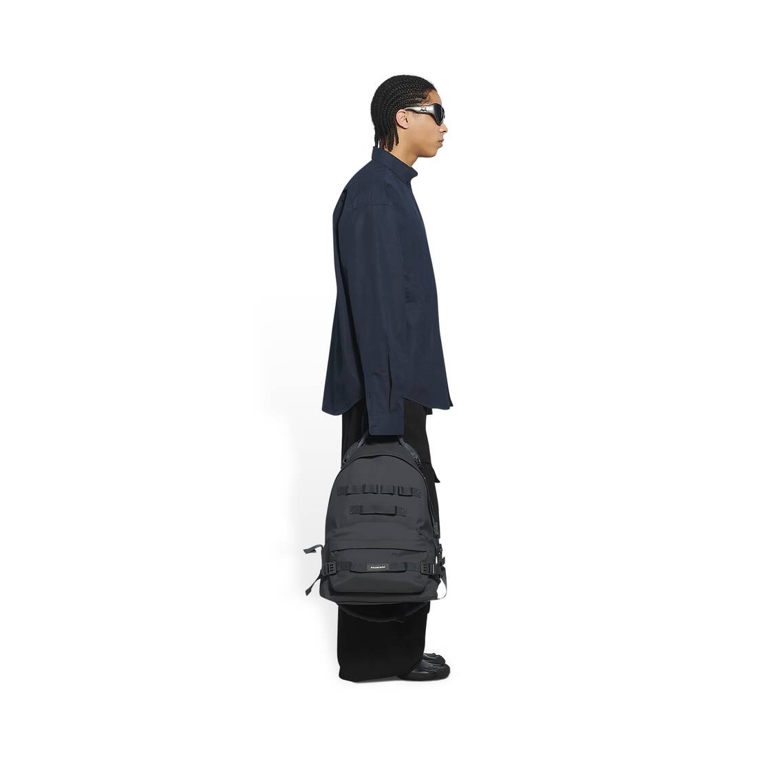 Men's Army Medium Multicarry Backpack in Grey - 2