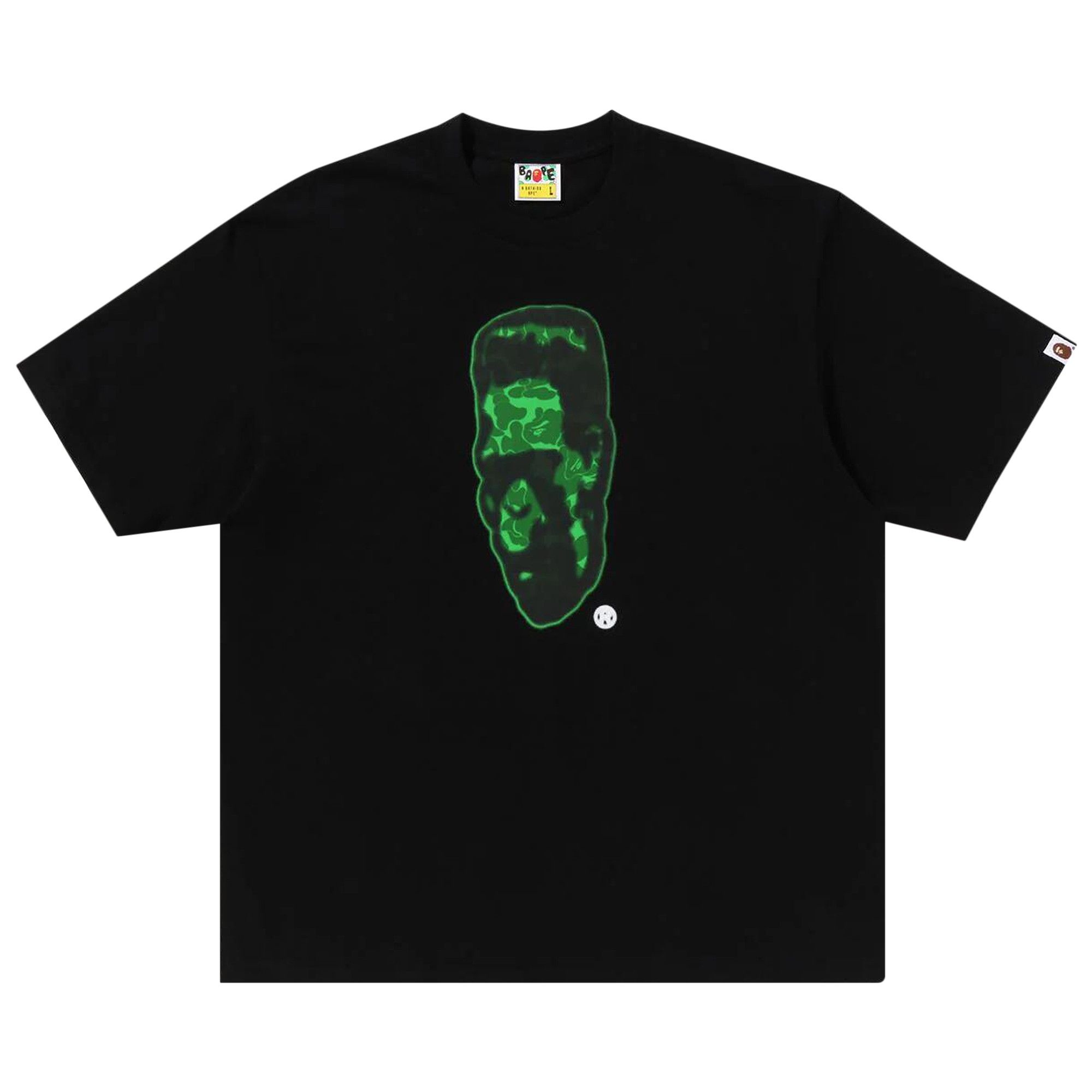 BAPE Spray Frankenstein Relaxed Fit Tee 'Black' - 1