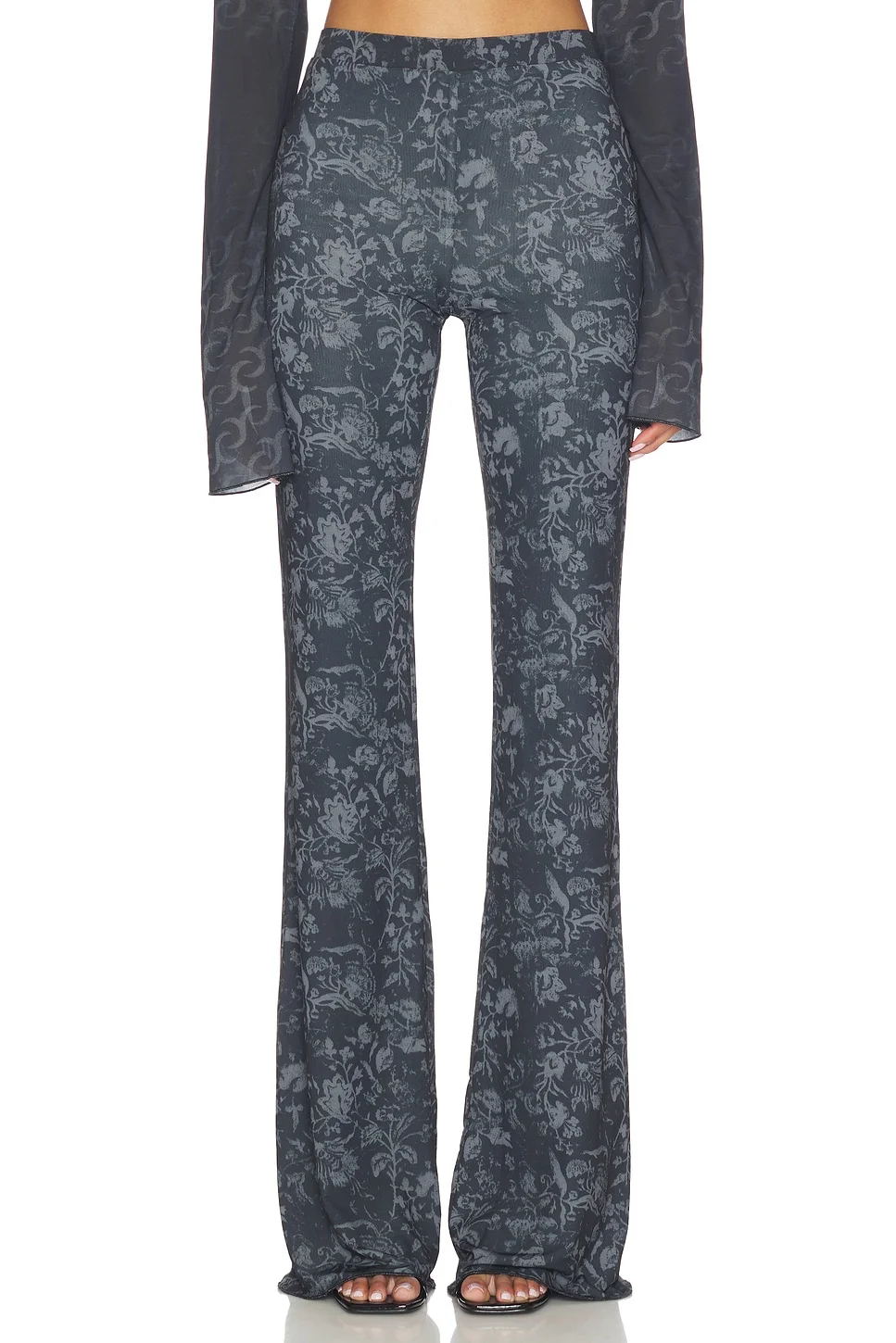 Flared Mesh Trouser - 1