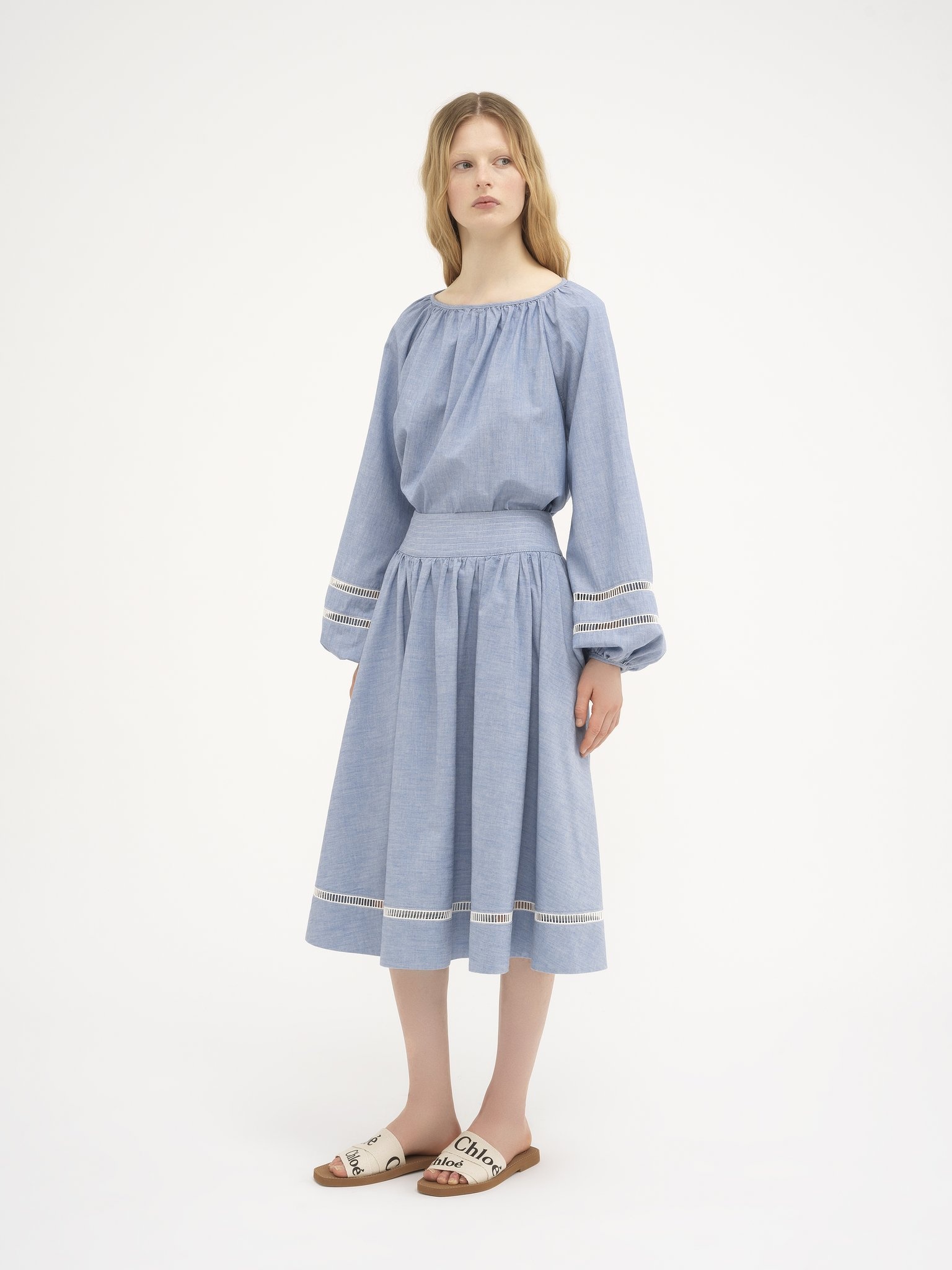 FLARED LONG SKIRT - 6