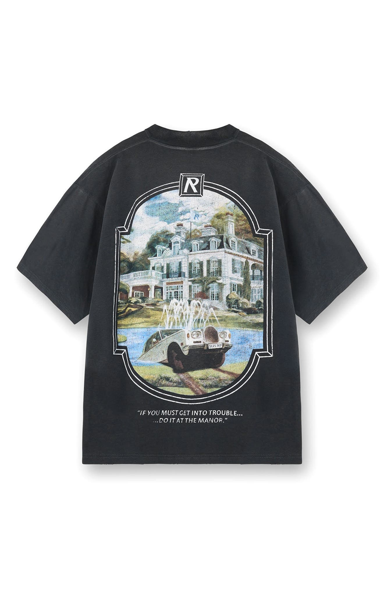 Represent Revere Manor Graphic T-Shirt in Stained Black at Nordstrom - 6