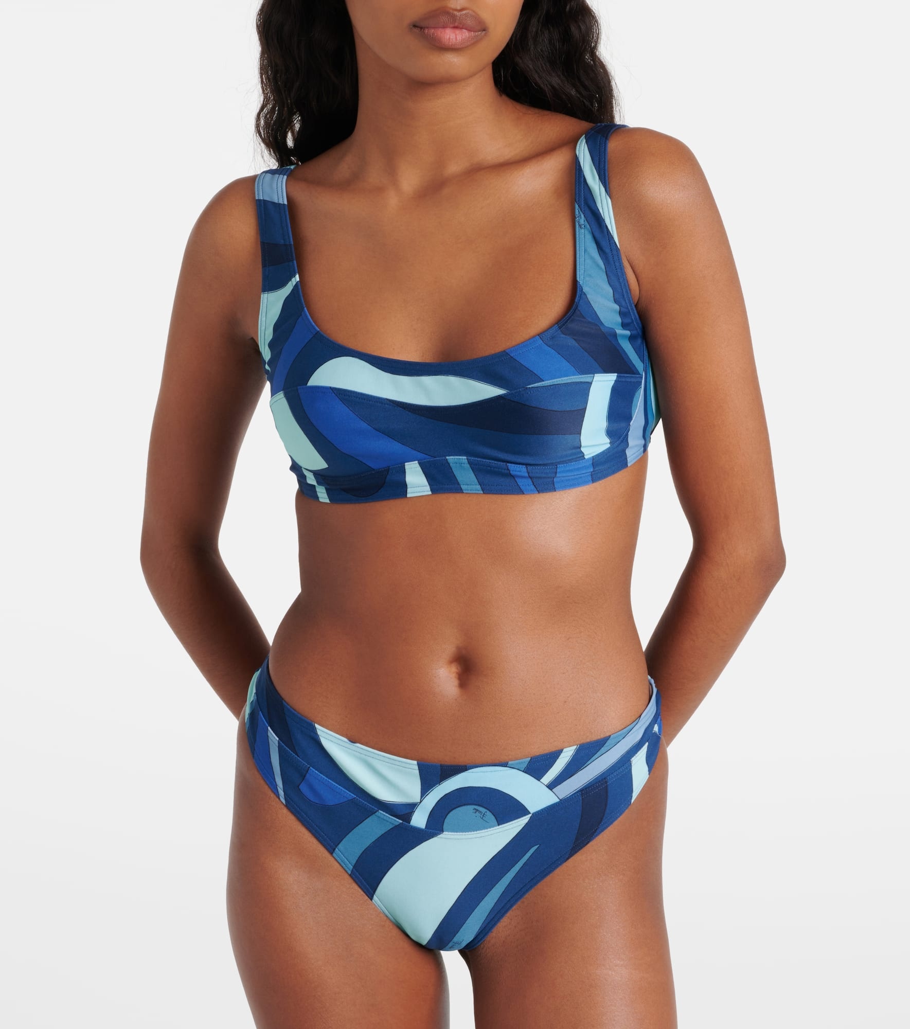 Printed bikini top - 2