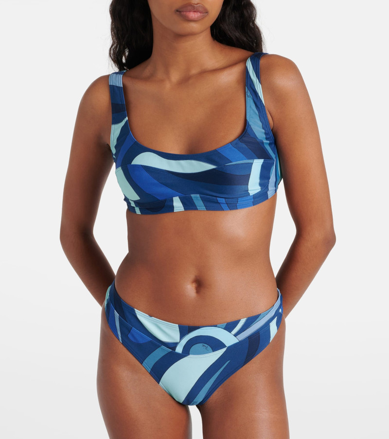 PUCCI Printed bikini top outlook