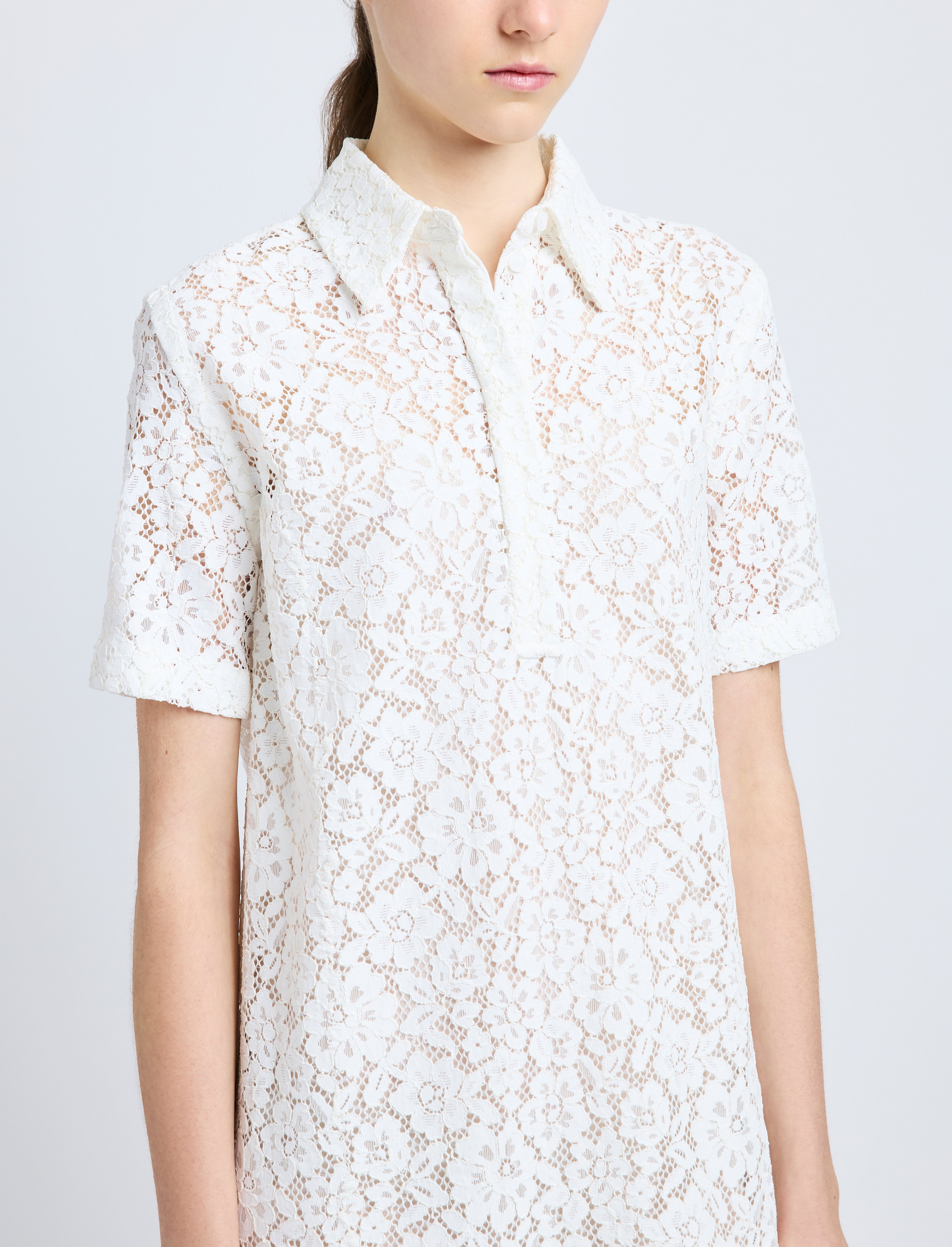 Rainer Dress in Stretch Lace - 5