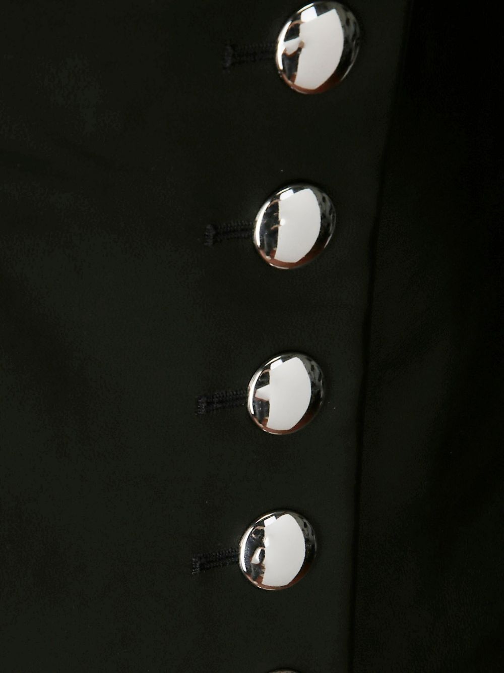 Jaxon button-front leather mini skirt - 3