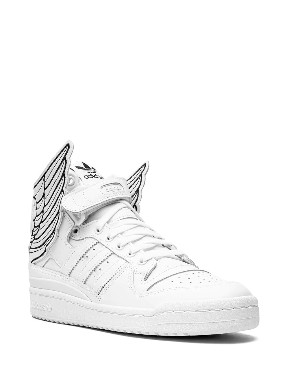 wing-design high-top sneakers - 2