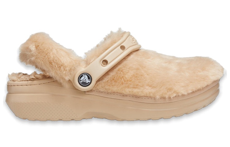(WMNS) Crocs Classic Fur Sure Clogs 'Chai' 207303-212 - 3