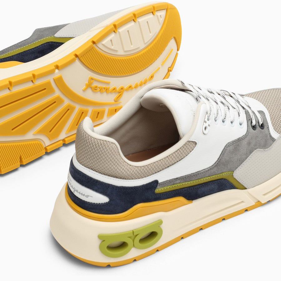 Salvatore Ferragamo Men Multicoloured Gancini Trainer - 2