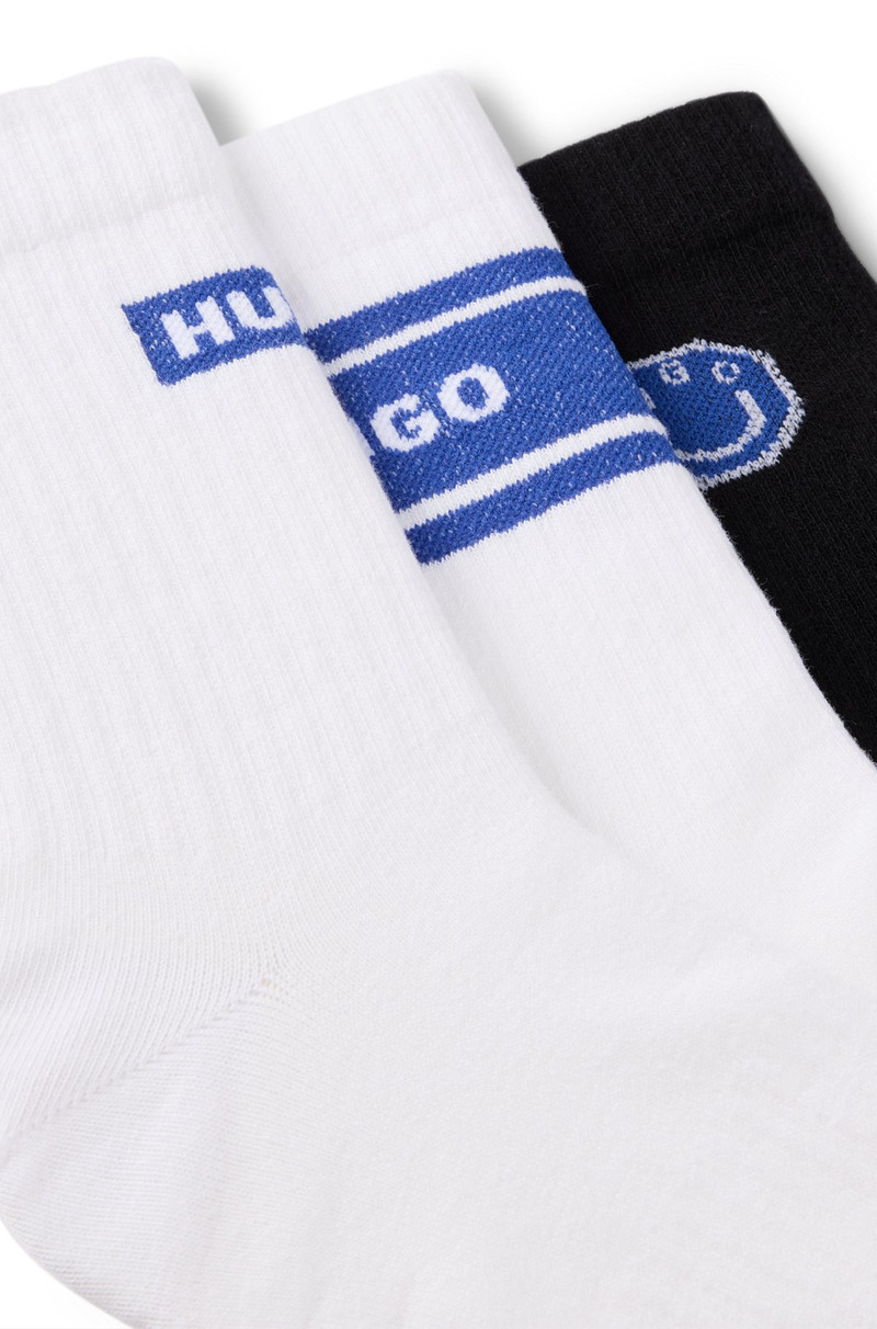 HUGO THREE-PACK OF SHORT-LENGTH SOCKS outlook