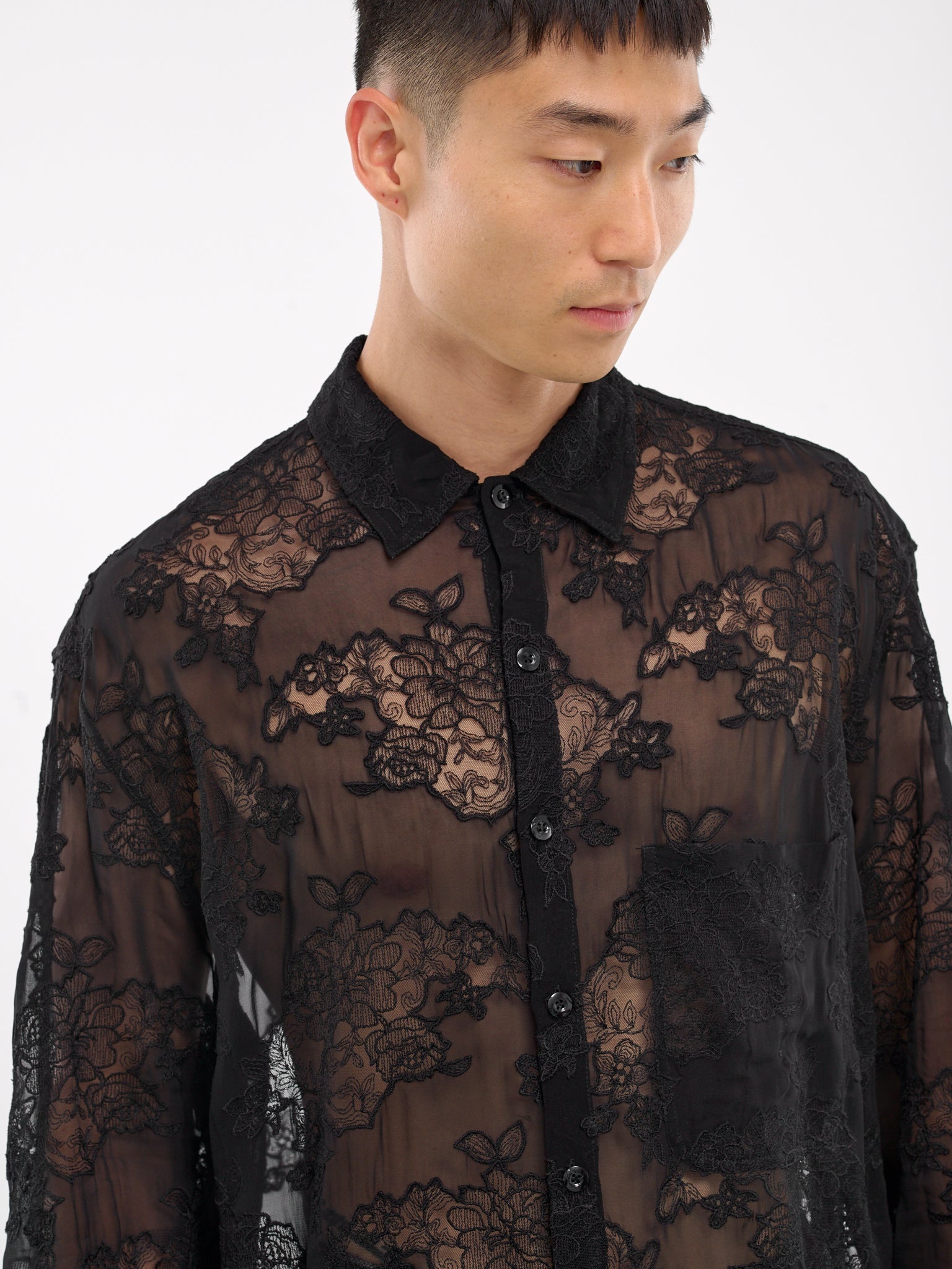 Oversized Sheer Shirt - 5