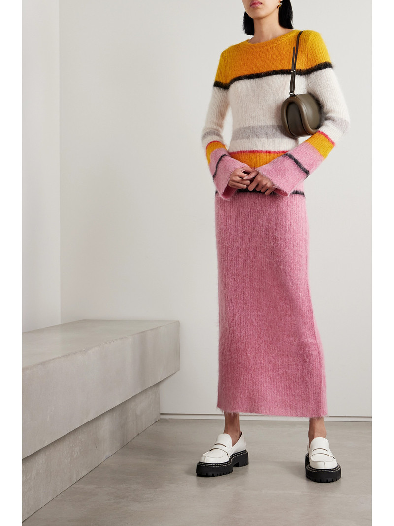 ZANKOV Matilda Striped Brushed Knitted Maxi Dress outlook