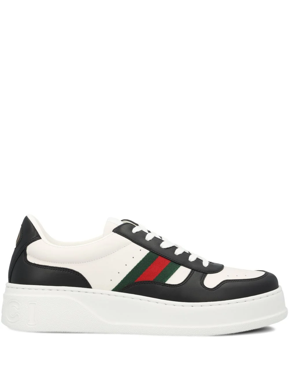 Web-stripe platform sneakers - 1