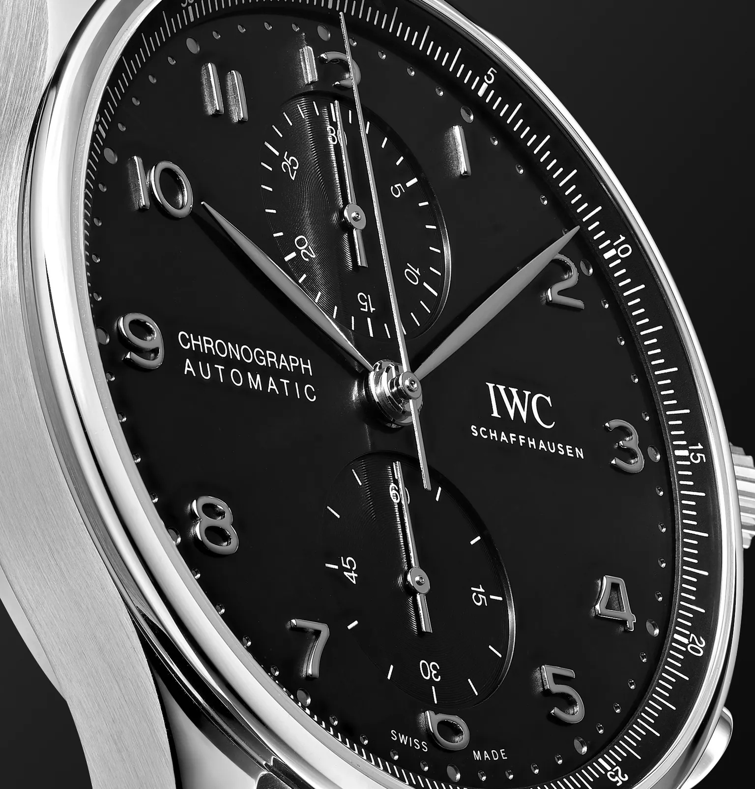 Portugieser Automatic Chronograph 41mm Stainless Steel and Alligator Watch, Ref. No. IW371609 - 6