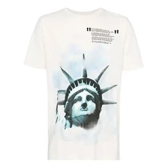 Off-White SS19 Liberty Cotton Short Sleeve OMAA027E181850150210 - 1