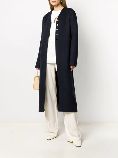 Jil Sander long single breasted coat outlook