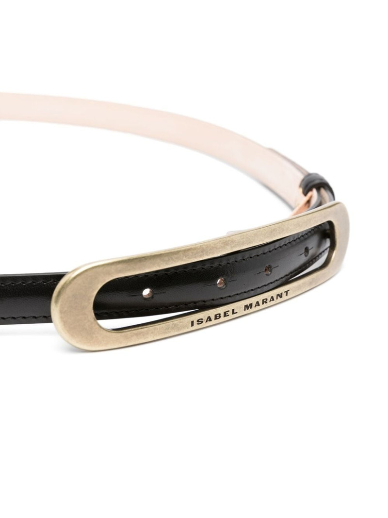 Isabel Marant logo-buckle leather belt outlook