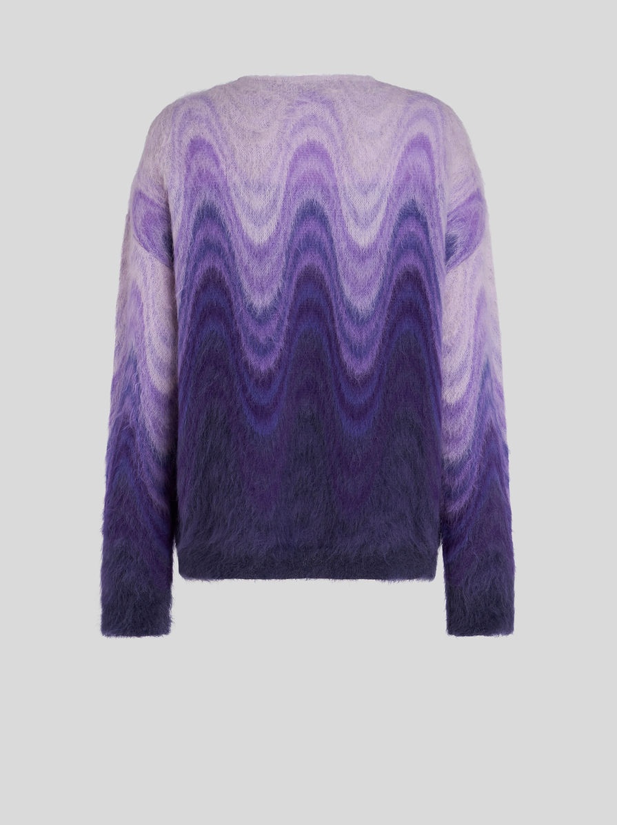 ROUND NECK JUMPER WITH DEGRADÉ WAVES - 6