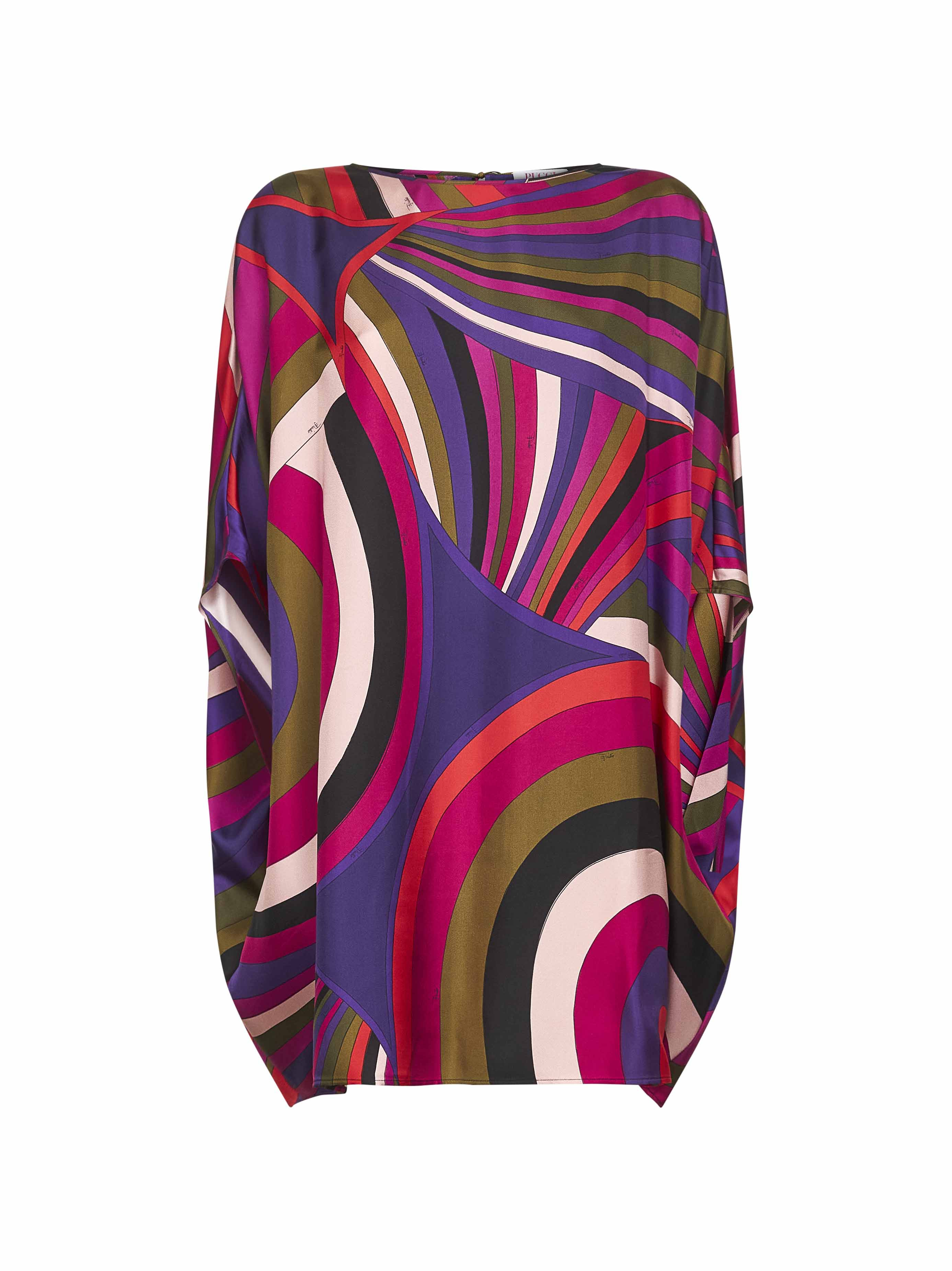 Pucci Women Iride Print Silk Short Caftan - 1