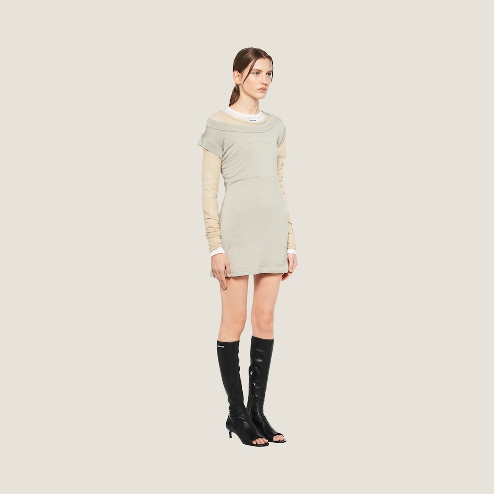 Cashmere and silk dress - 5