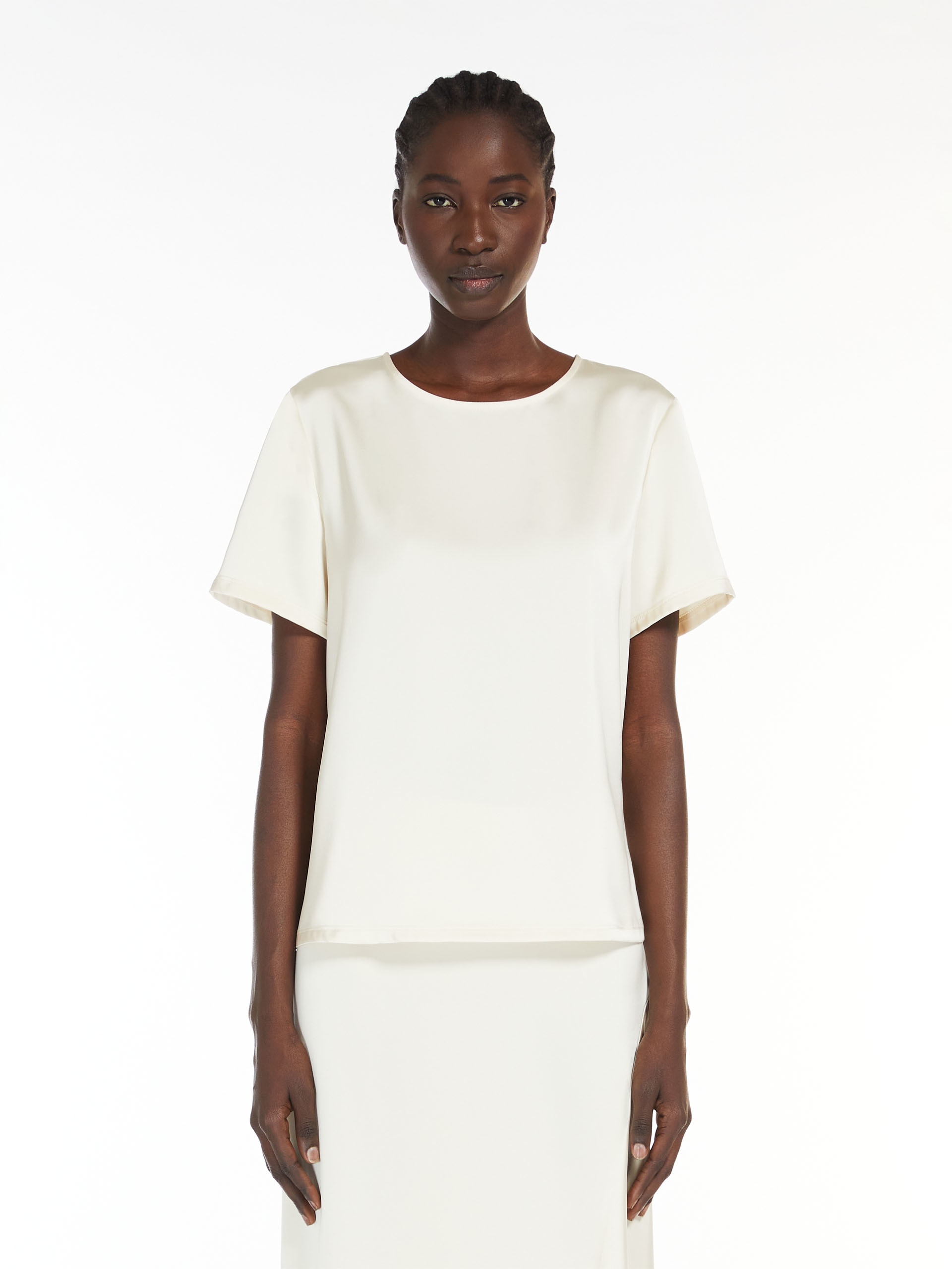 GILBERT Satin and jersey T-shirt - 3