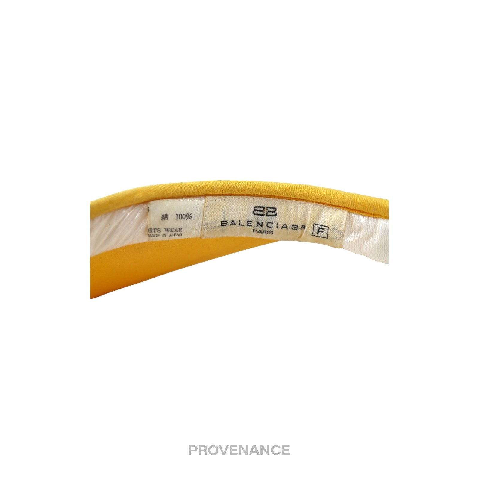 Balenciaga Logo Visor - Yellow - 7