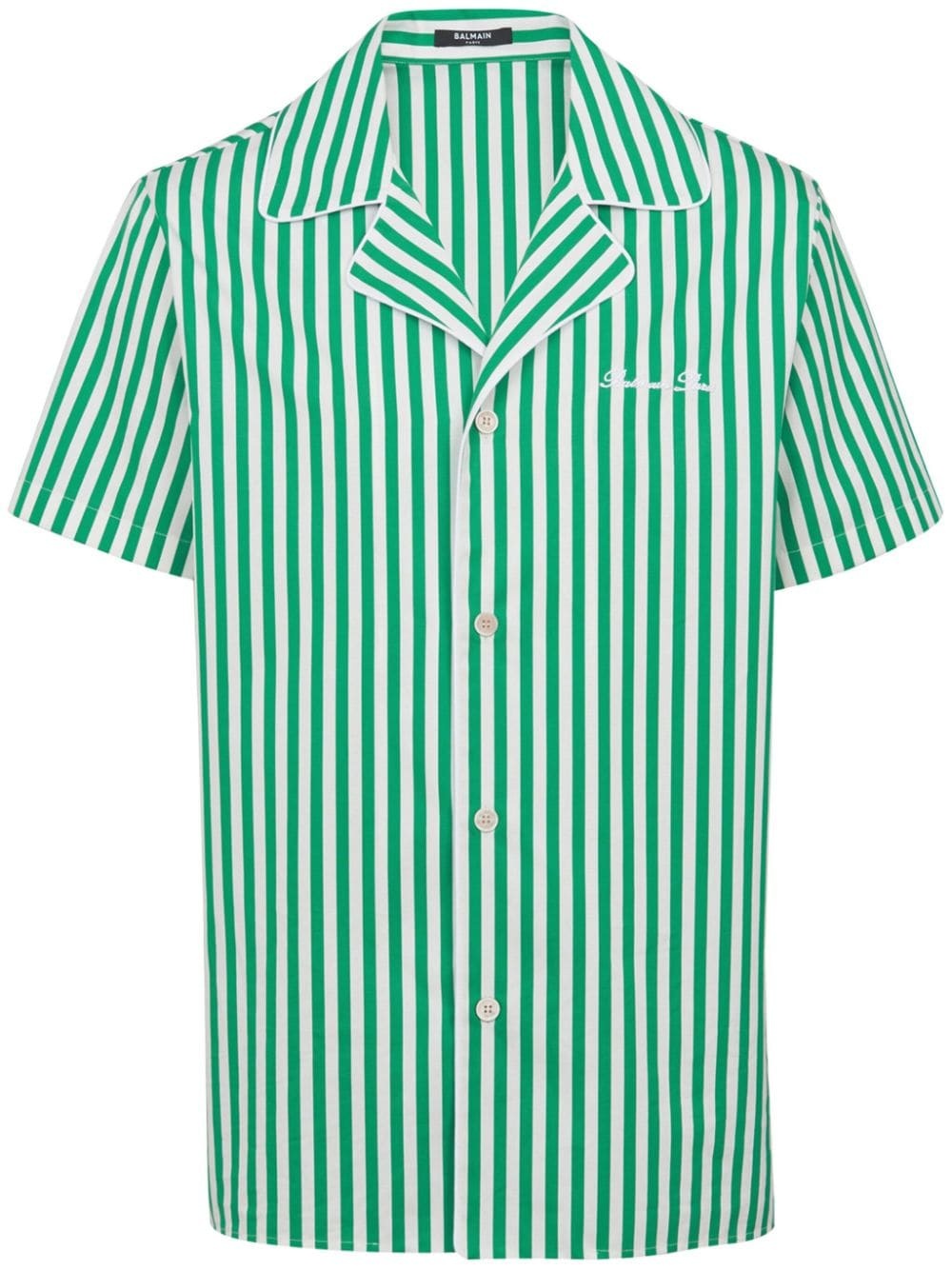 striped cotton pyjama shirt - 1
