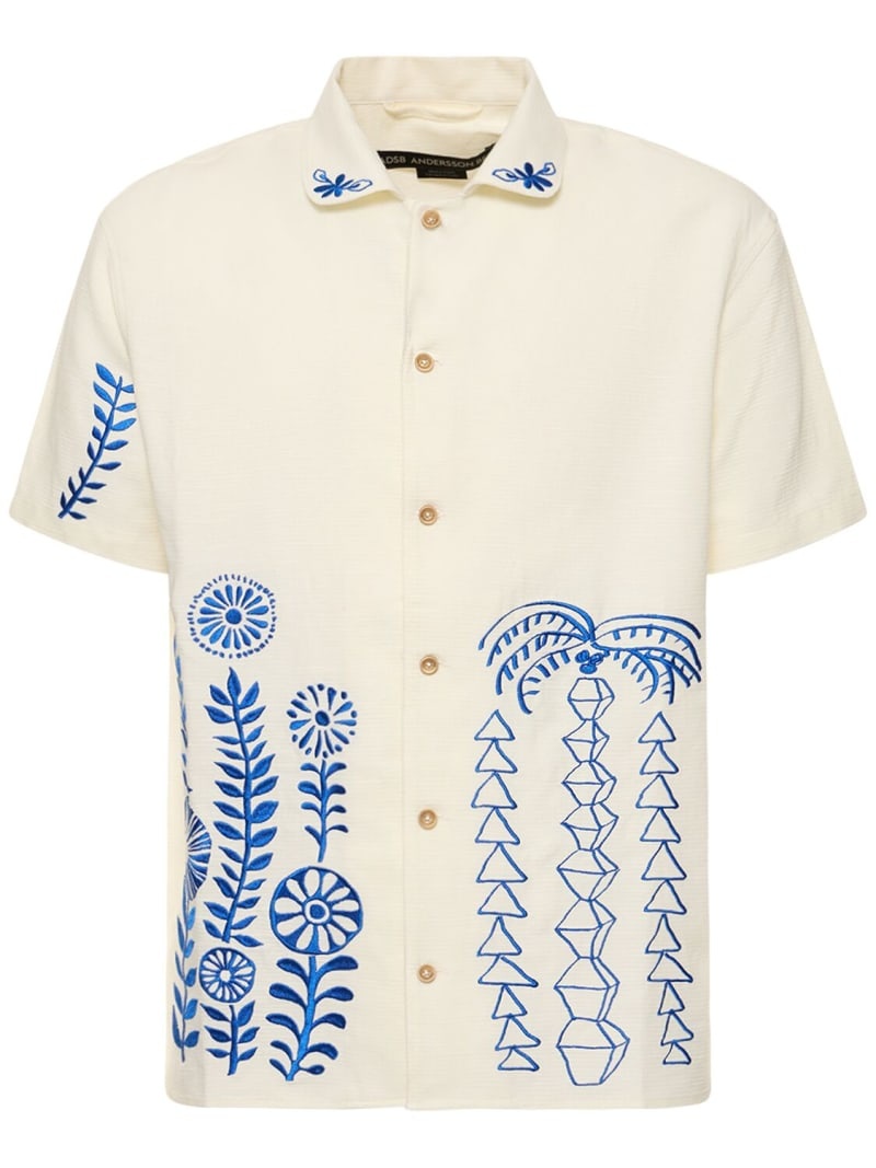 May embroidered linen & cotton shirt - 1