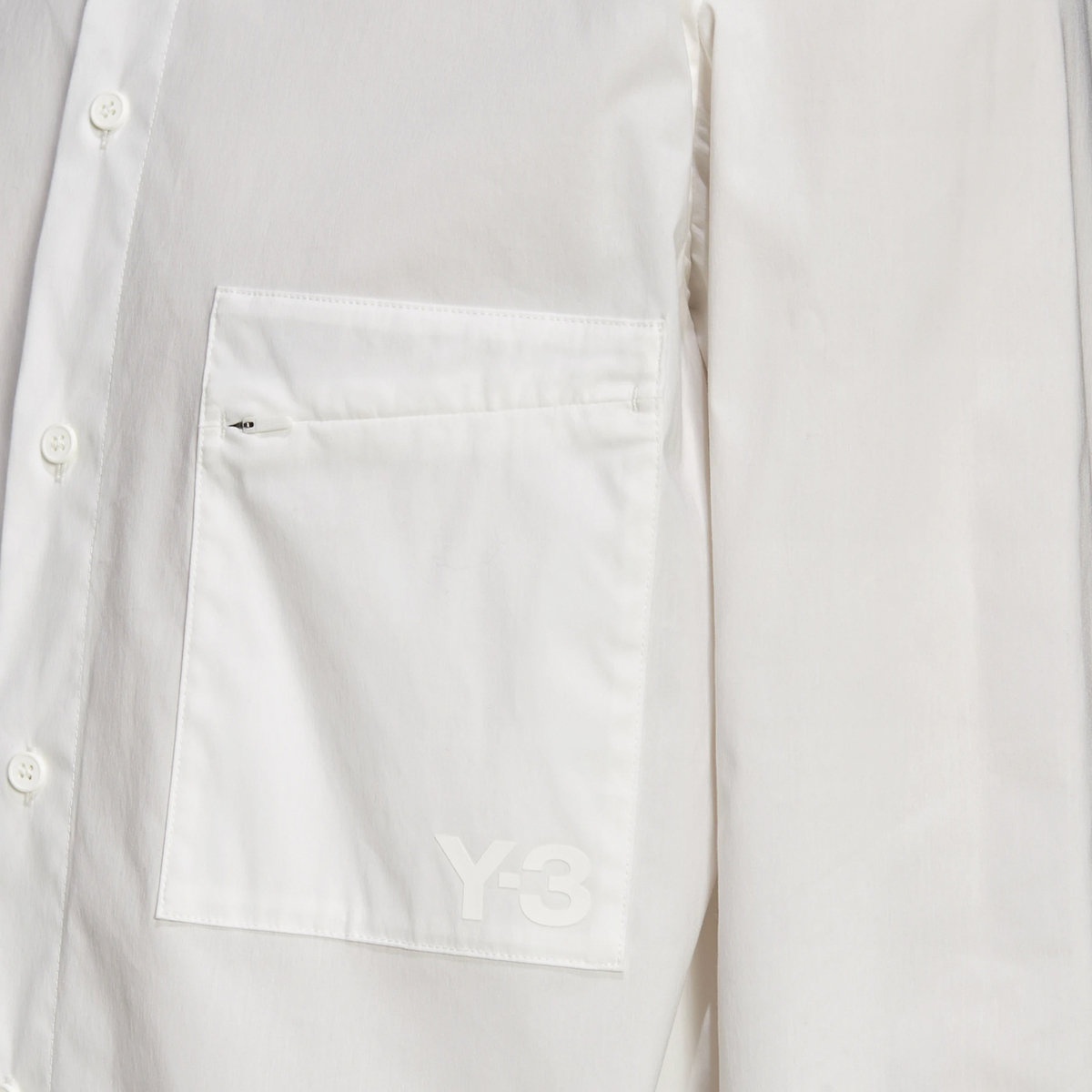 Classic Logo Button-Down Shirt Core White in White - 5