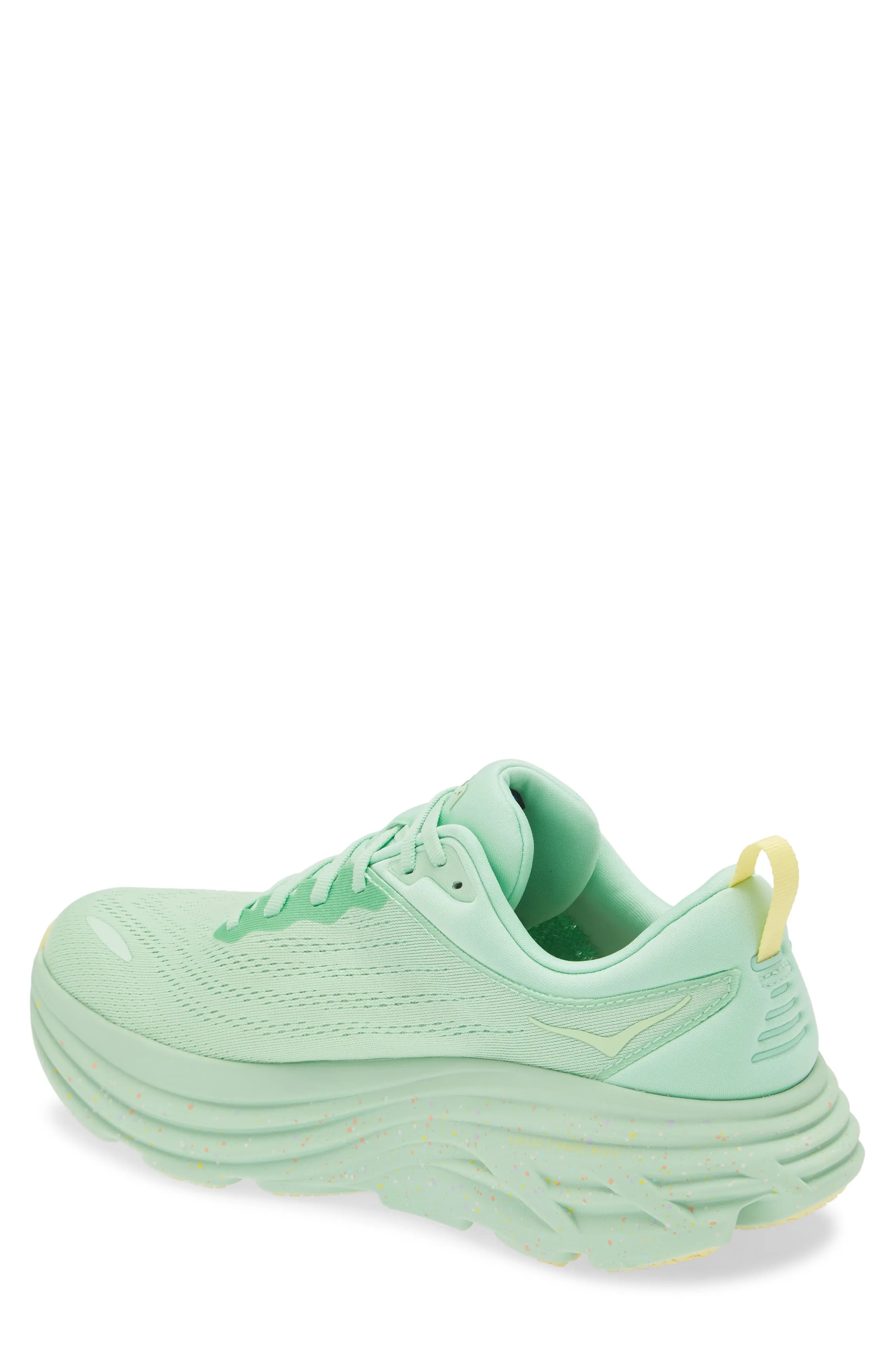 Bondi 8 Running Shoe in Lime Glow /Lemonade - 2