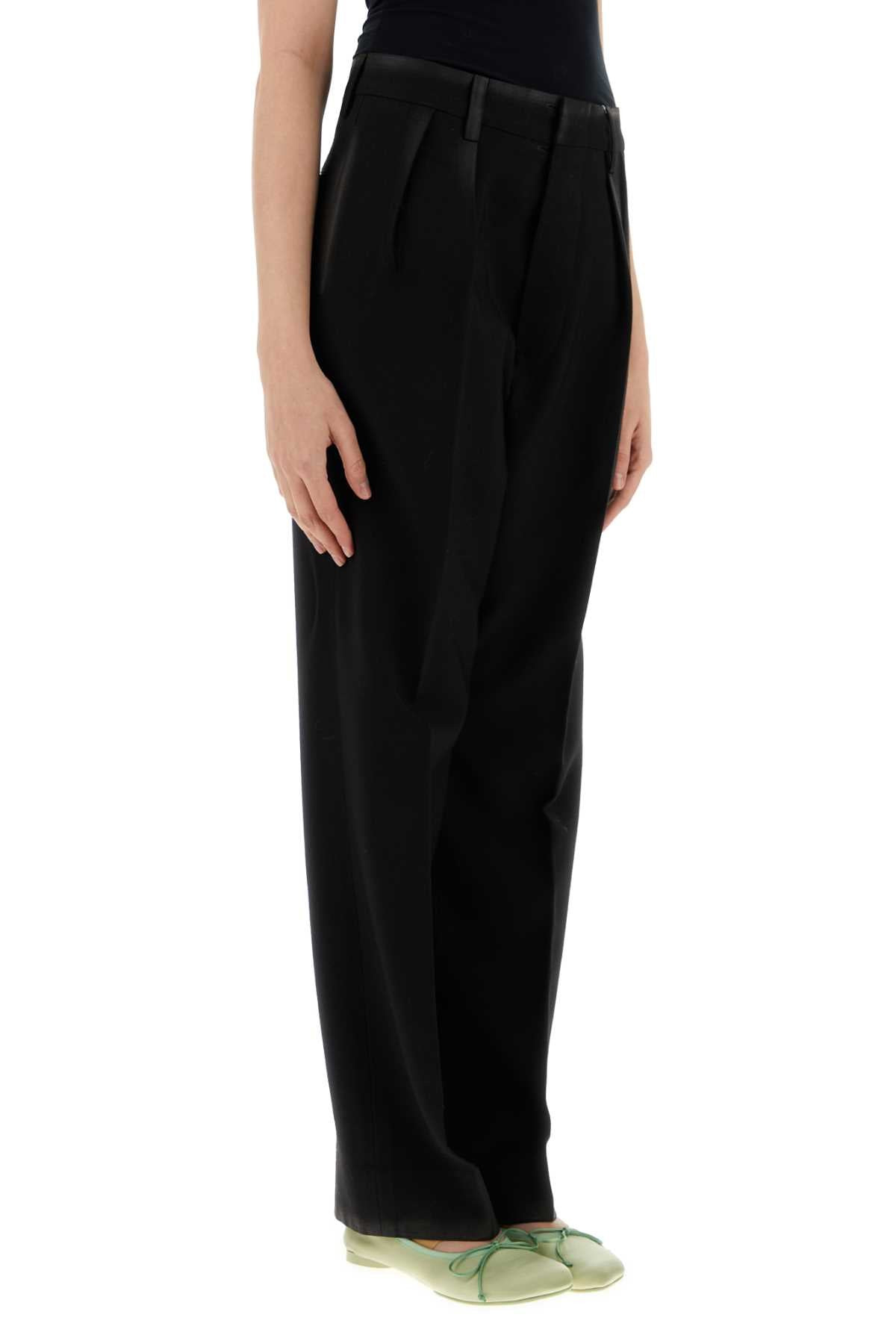 Maison Margiela Women Black Wool Pant - 3