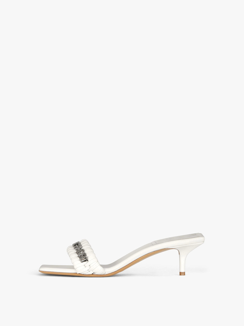 Givenchy G WOVEN SANDALS IN LEATHER outlook