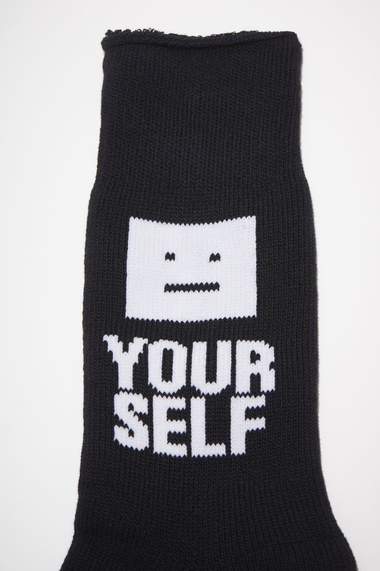 Cotton blend socks - Black/white - 4