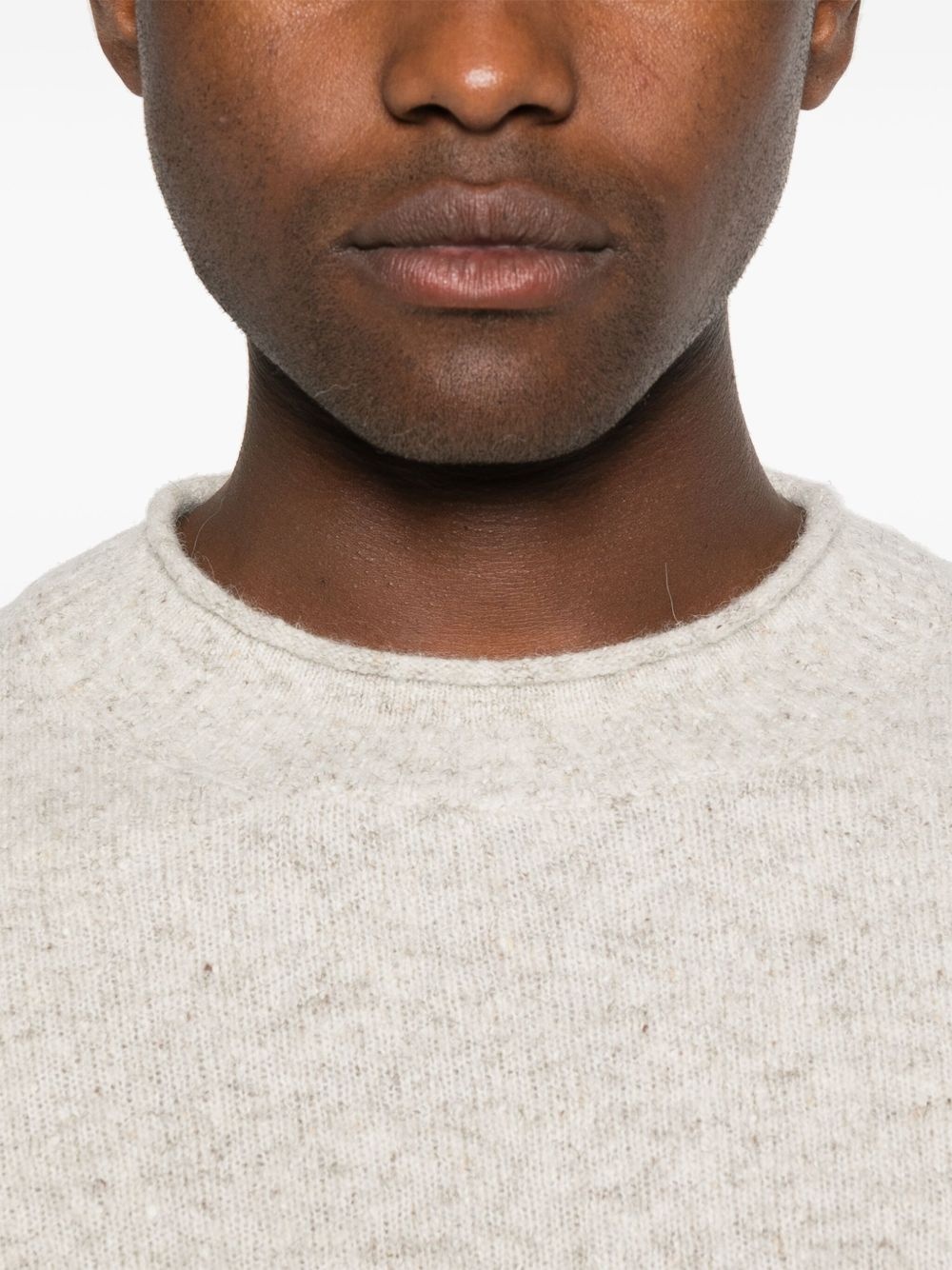 mélange-effect jumper - 5