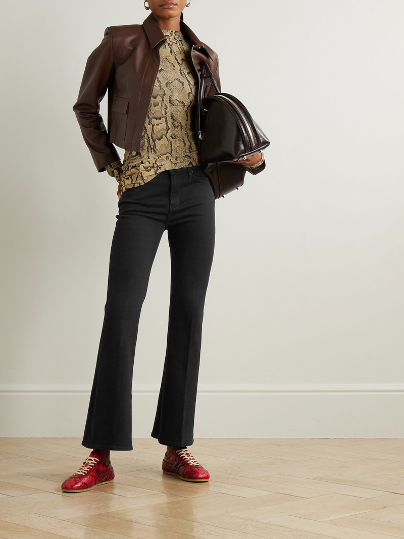 FRAME The Icon low-rise bootcut jeans Black outlook