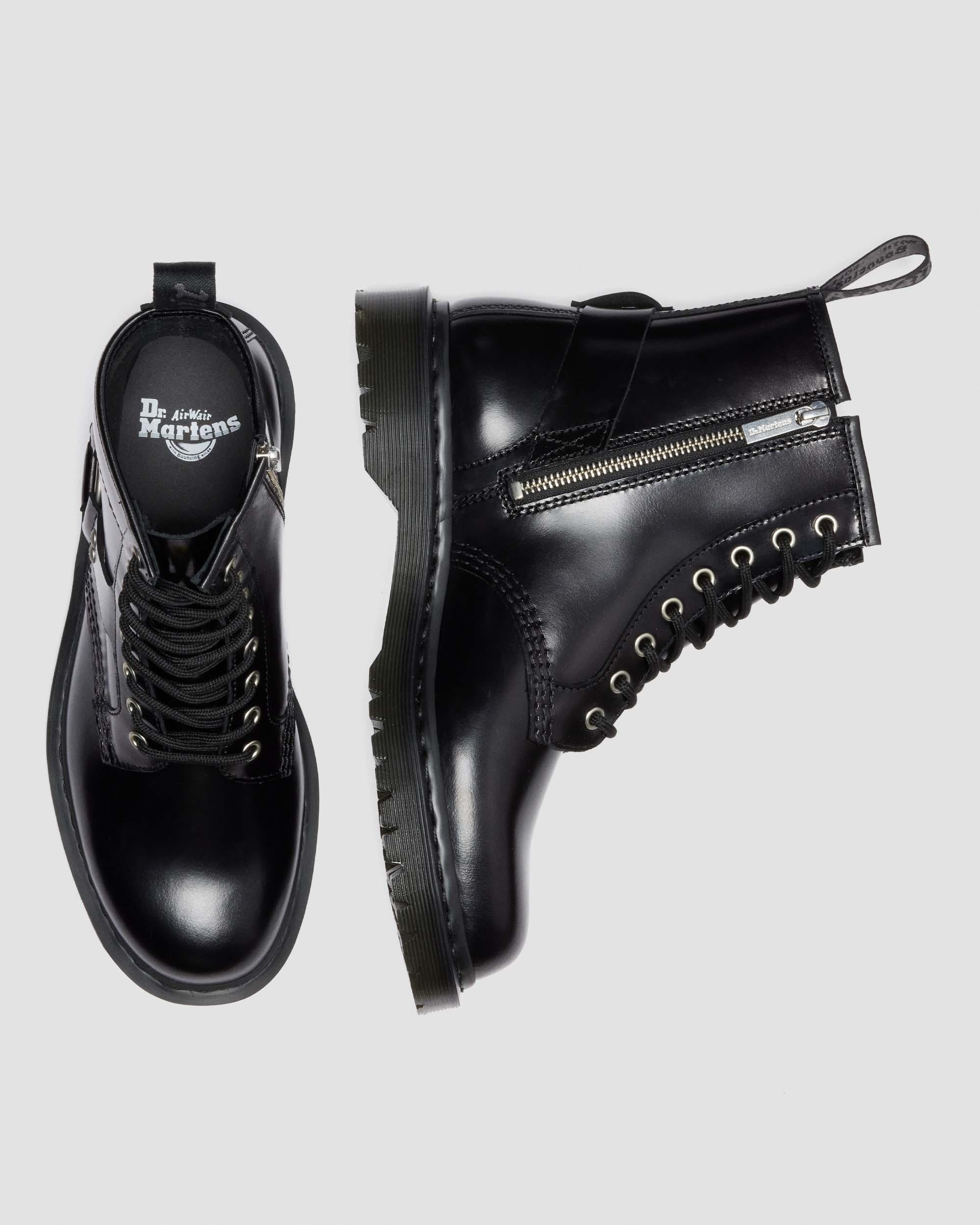 1460 HARNESS LEATHER LACE UP BOOTS - 2